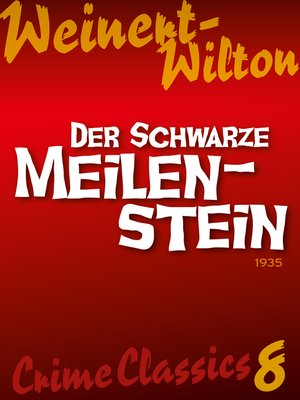 cover image of Der schwarze Meilenstein